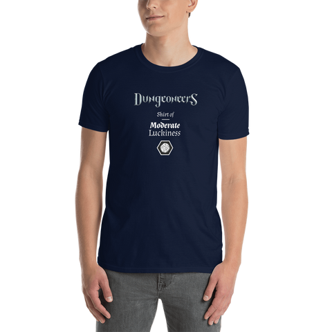T-shirt - "Shirt of Moderate Luckiness" w/ dice
